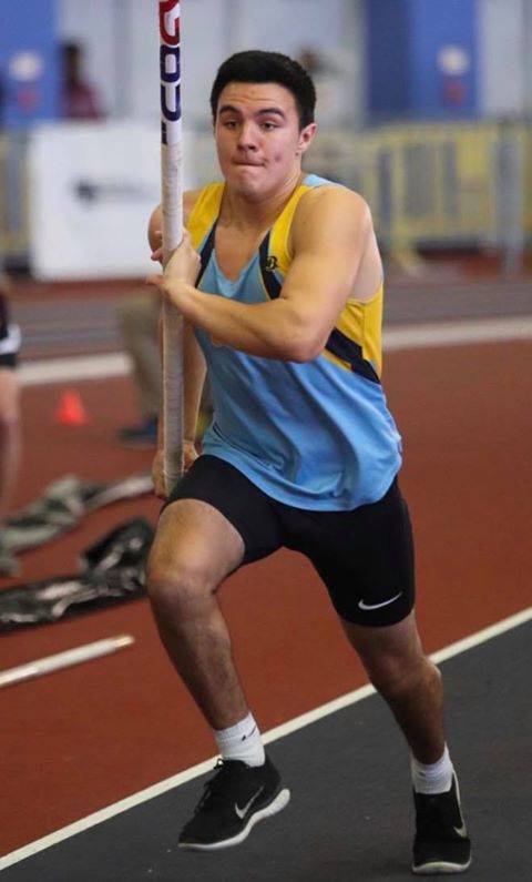Giovanni Bendfeldt is indoor champion in the pole vault. SOURCE: WILLIAM BRETZGER/DELAWARE NEWS JOURNAL